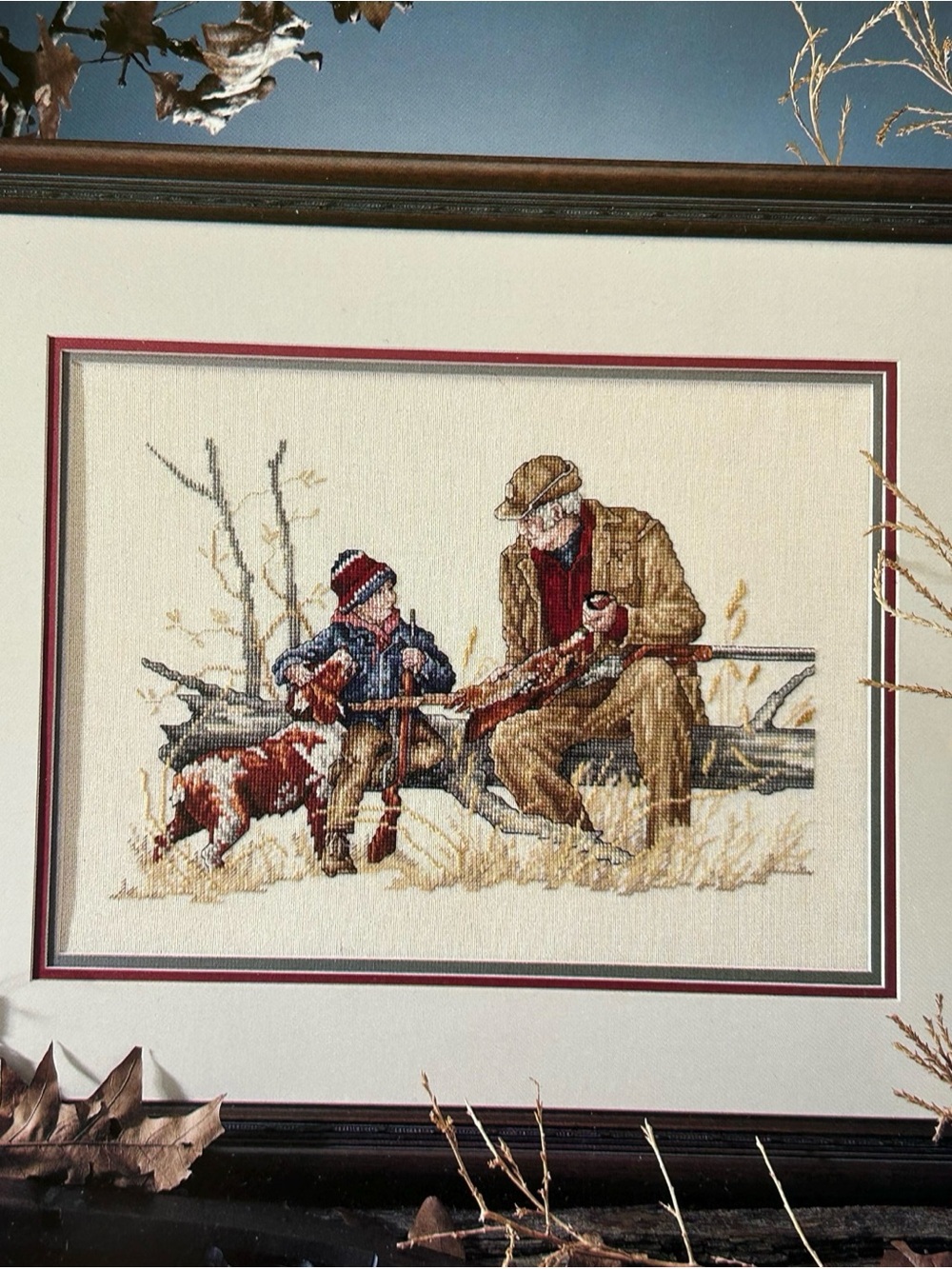 Grandpa and the Boy Cross Stitch Pattern Leaflet 2114- Leisure Arts - (1991) - Picture 2 of 7